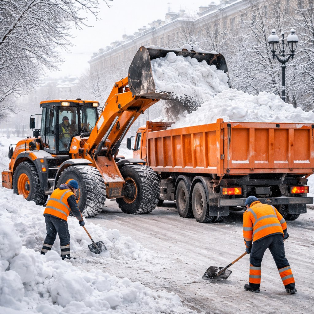 Мы вывезли рекордное количество снега на Бору в 2026 году 
